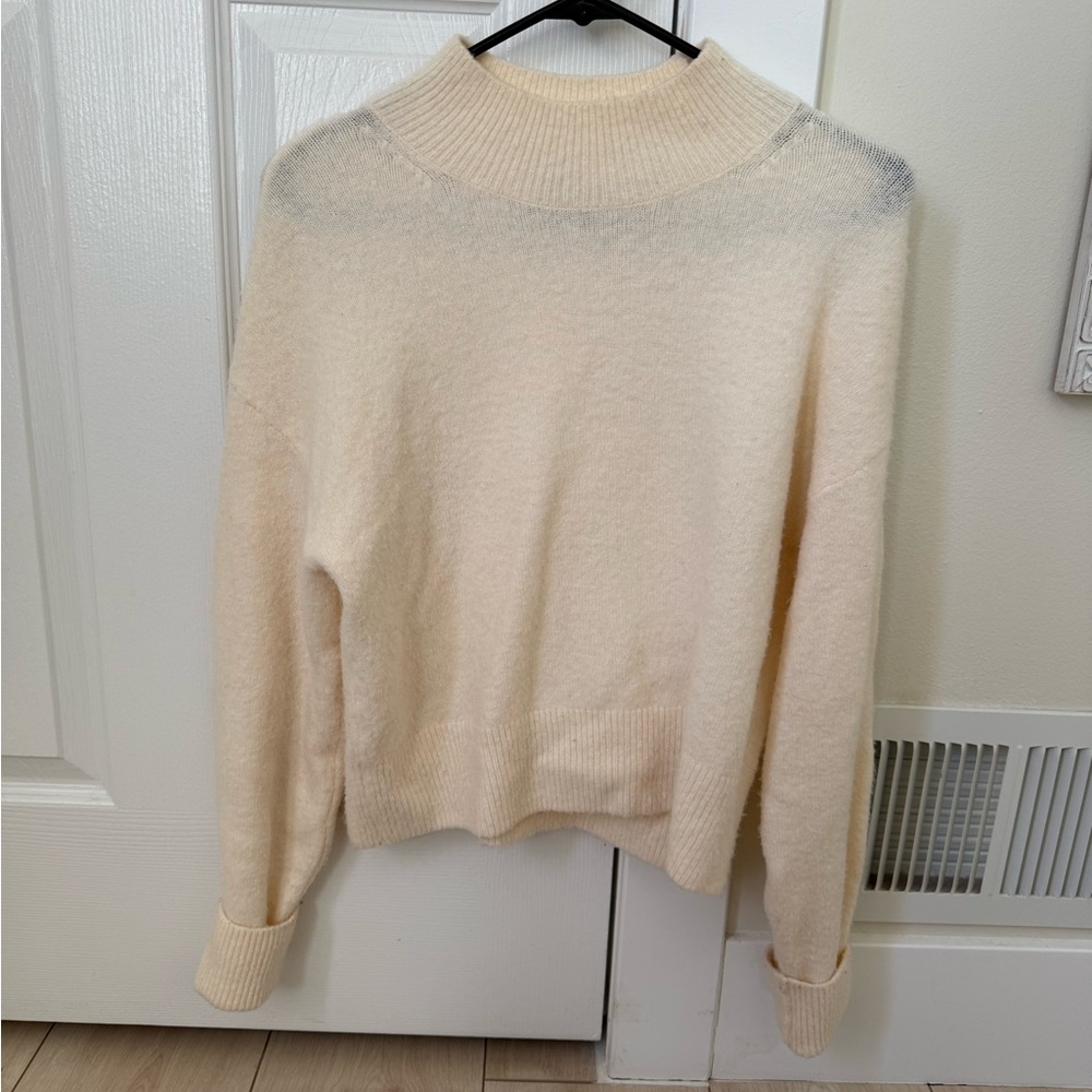 & Other Stories Cream Turtleneck Sweater